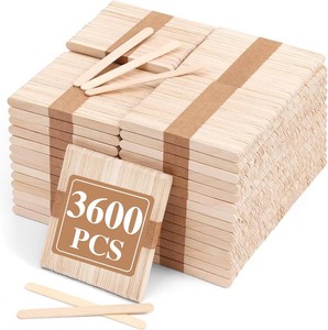 3600pcs Craft Sticks Bulk Wooden Sticks, 4.5 Popsicle Sticks for Crafts