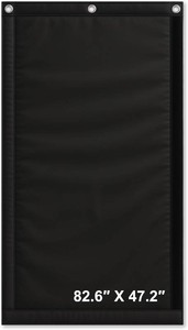$160 JaneTech Soundproof Acoustic Curtain, Heavy Duty, 82.6 x 47.2 in, Black