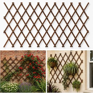 Expandable Trellis, 38x89 Wooden Lattice for Climbing Plants Outdoor 1PCS