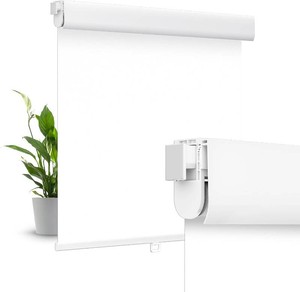 Allesin zen No Drill No Tools Blackout Roller Shades for Windows, (White 23 x 72), Renter-Friendly, UV Protection, no-Drill Pull-Down Blinds for Home, Bedroom, Office, Living Room