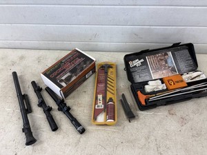 Gun Cleaning Kit, Crossbow Cocking Device and BB Gun Scopes