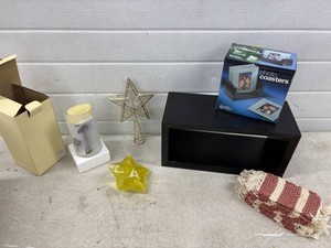 Shelf, Coasters, Vase, Star Dcor