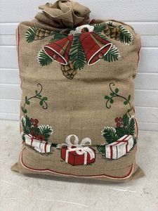Big Burlap Christmas Bag