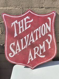 Vintage THE SALVATION ARMY Large Sign