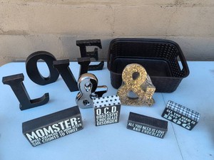 Collection of decorative home items-LOVE Letters-Novelty Signs