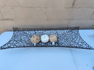 Large Decorative Basket and 3 Decorative Balls