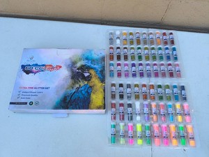 Extra Fine Glitter Set-60 Glitters-NEW