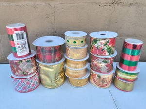 Christmas Ribbon-16 pieces-New