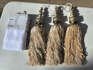 Curtain Panel and Curtain TasselsTiebacks