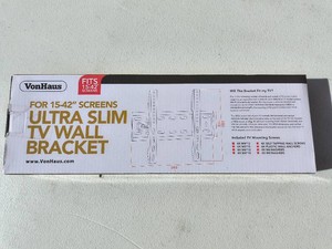 VonHaus Ultra Slim TV Wall Bracket-NEW