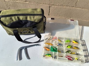 Fishing Lures,Hook Remover and Cabelas Bag