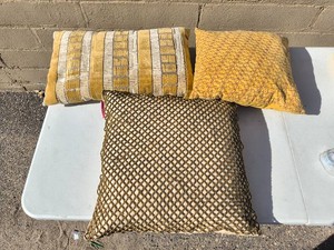 Decorative pillows-3 piece lot