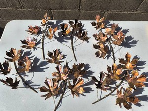 Vintage Maple Leaf Wall Hangings-Copper or brass