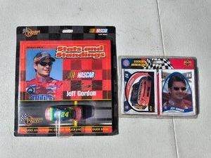 Jeff Gordon Diecast Car and Driver Book and Stickers-NEW