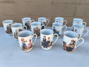 Vintage 1982 Norman Rockwell Museum Collection Coffee Mugs