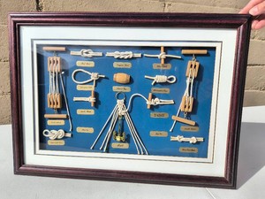 Framed Nautical Knot Board