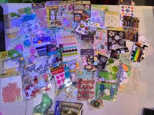 Scrapbooking Embellishments, Accessories, note pads, and Greeting Cards