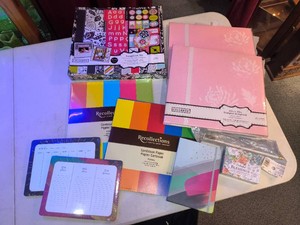 COLORBOK Scrapbooking Kit, Designer Scrapbooks, Daily Planners, Cardstock Paper, Swivel End Sash Rod, Colorful Message Cards