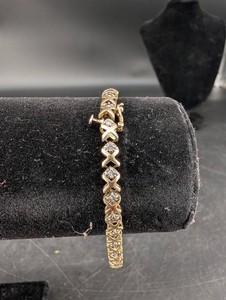 14K Gold Diamond Bracelet
