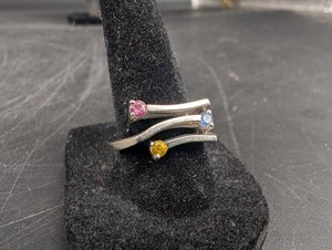 14K Gold King Ring With Gemstones