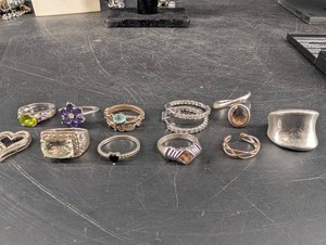925 Sterling Silver Rings & Earrings Mixed Lot