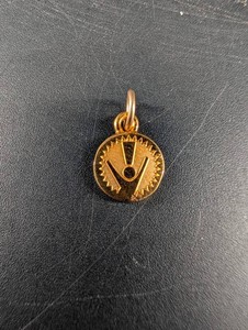 14K Gold Geometric Pendant Charm