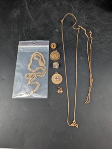 Gold-Filled Jewelry Mixed Lot - Krementz Chains & Pendants