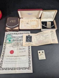 Vintage Mixed Jewelry Lot - Pearls, Gemstones, Manicure Set & 14K Gold