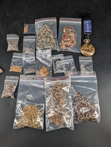 Mixed Lot Costume Jewelry, Chains, Beaded Jewelry & Air Force Medal