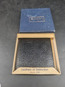 Buxton Leather Bifold Wallet With Original Presentation Box