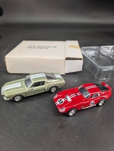 Vintage 143 Diecast Sports Car Pair - Shelby Cobra Daytona Coupe