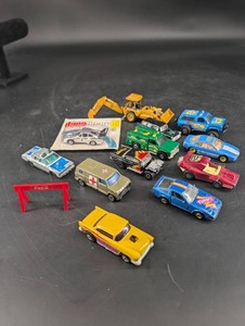 Die-Cast Vehicles & Coca-Cola Sign Mixed Lot - 12 Pieces