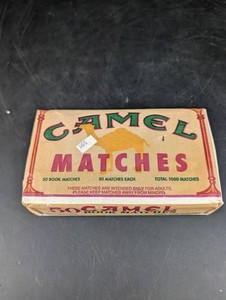 Vintage Camel Book Matches 50-Book Carton