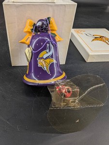 Vintage 2004 Minnesota Vikings Ceramic Christmas Ornament