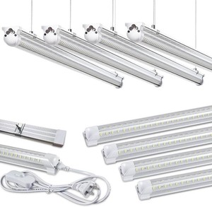 8 Pack 8FT LED Shop Light Garage Light,100W 6000K ,Plug and Play