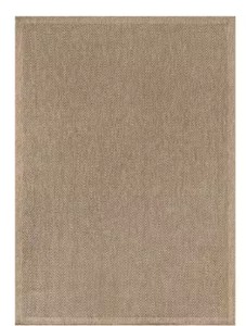 Easy Jute Natural 6 ft. x 9 ft. Stripes Indoor Outdoor Area Rug