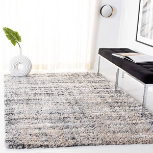 SAFAVIEH Fontana Shag 800 Area Rug 8x10, Gray & Ivory FNT856G