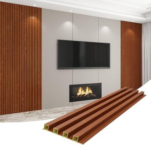 Slat Wall Panel 8-Pack, 106x6 - Teak