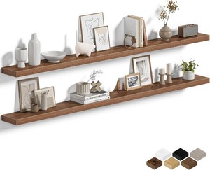 Floating Shelves for Wall 72 Inch, Set of 2 - Wall-Mounted