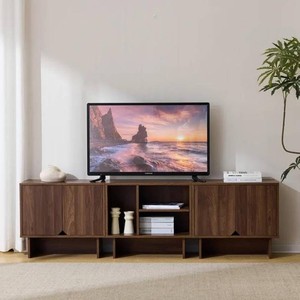 Lab Cosi 70 Inch TV Stand,Walnut TV Stand Entertainment Center