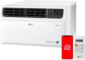 LG 18,000 BTU Window AC, Dual Inverter, WiFi & Remote, Voice Control  up to 1000 Sq.Ft.
