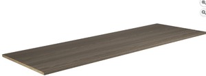 3 Pack ClosetMaid SuiteSymphony Wood Top Closet Shelf, 48-Inch Wide, Graphite Grey