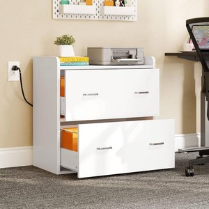 YITAHOME 2 Drawer File Cabinet with Charging Station