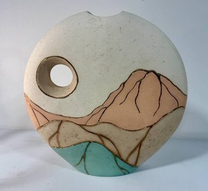 Southwestern Round Ceramic Pottery Large Vase