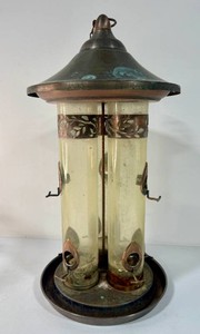Large Copper Accent Bird Feeder