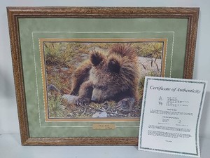 Bearly Awake Mixed Media Painting SignedNumbered by Carl Brenders wCOA