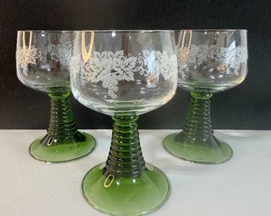 Vintage German Roemer Wine Glasses