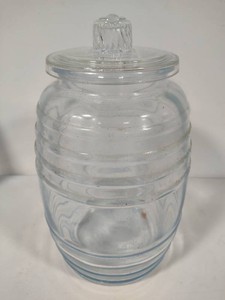 Huge Glass Pickle Jar wLid