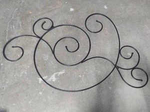Large Metal Scroll Wall Art