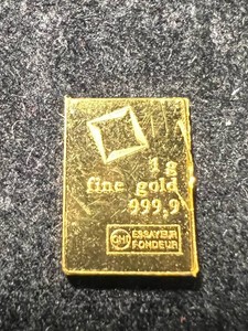 1 GRAM .999 FINE GOLD BAR
